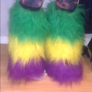 Mardi Gras bootcovers/legwarmers